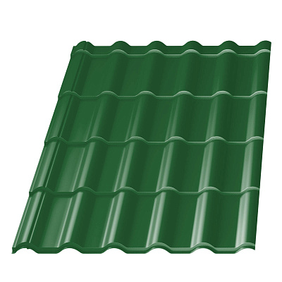 Металлочерепица Банга RAL6002 Зеленый Лист 0,45мм фото Центр Металлокровли