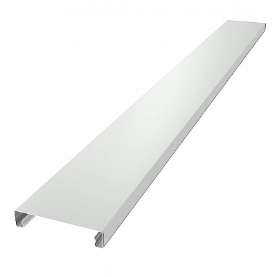 Ламель Металлопланкен ОСНОВА 100мм на 20мм RAL9003 Белый