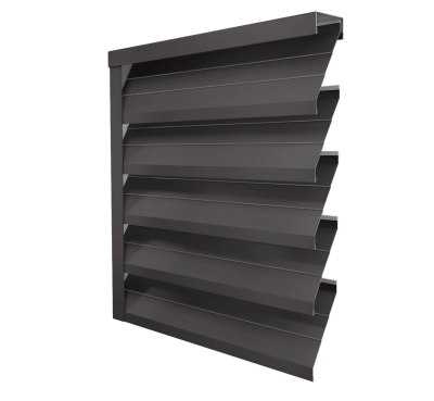 Ламель ЭКО-Z-US усиленная RAL8019 Темный Шоколад полиэстер односторонний