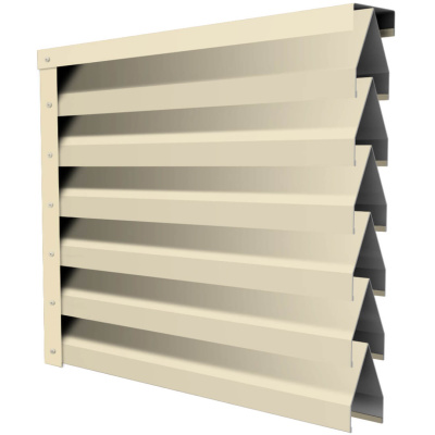 Ламель Реснички RAL1015 Слоновая Кость двустороннего забора