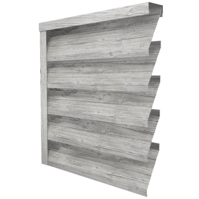 Ламель усиленная ЭКО-Z-US цвет Светлая Береза SteelArt двусторонняя